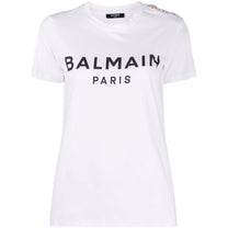 Balmain Balmain T shirt with Balmain Paris print Women’s Tops