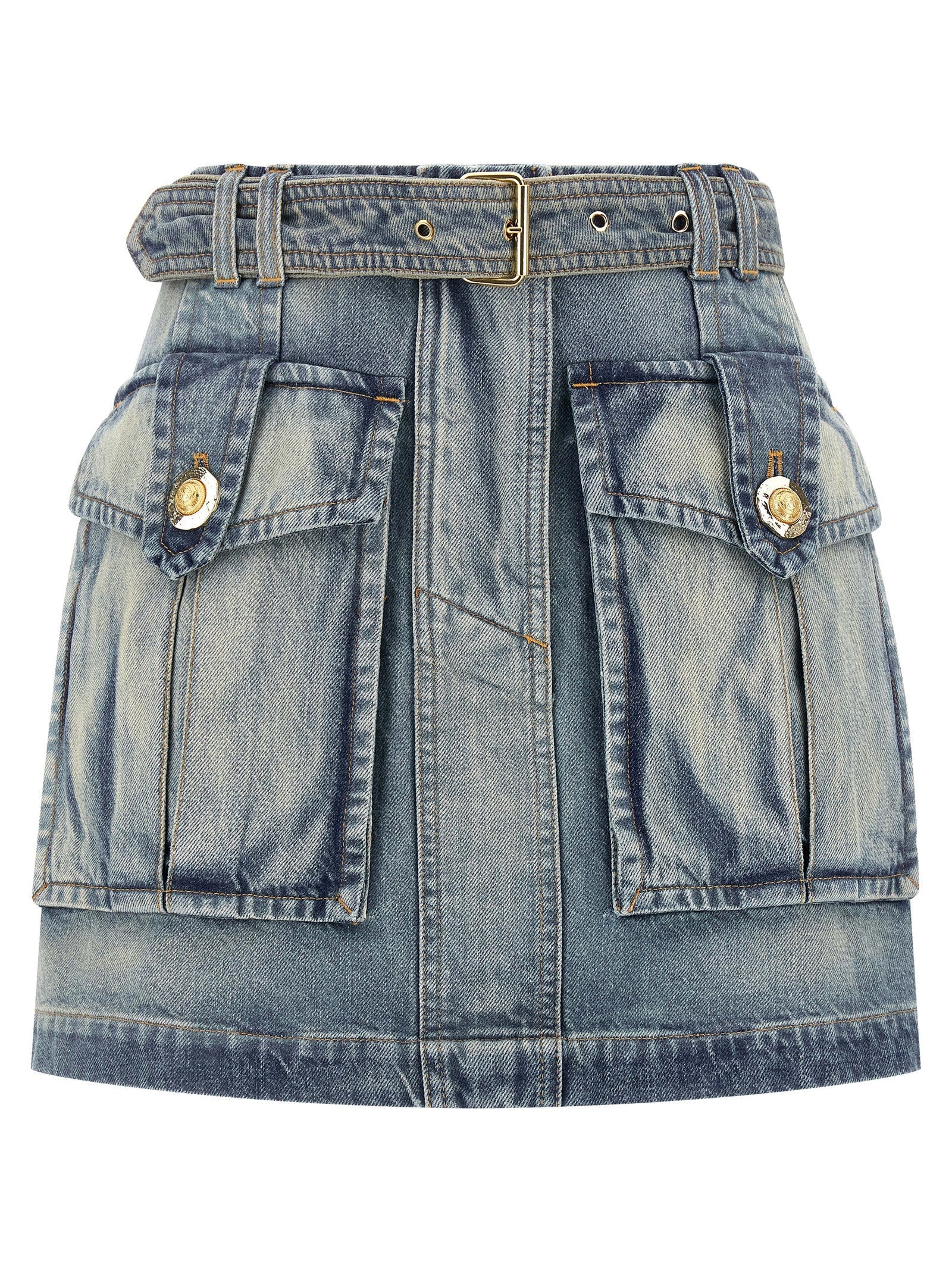 BALMAIN - BALMAIN - Cargo pocket skirt - Women’s Bottoms