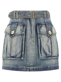 BALMAIN - BALMAIN - Cargo pocket skirt - Women’s Bottoms