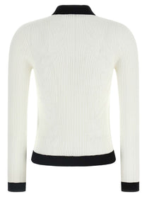 BALMAIN - BALMAIN - Two-tone cardigan - Women’s Knitwear