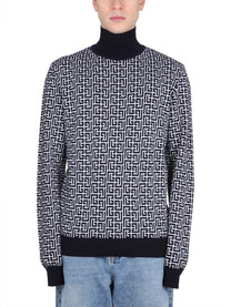 Balmain - Balmain Monogram Logo Shirt - Men’s Knitwear