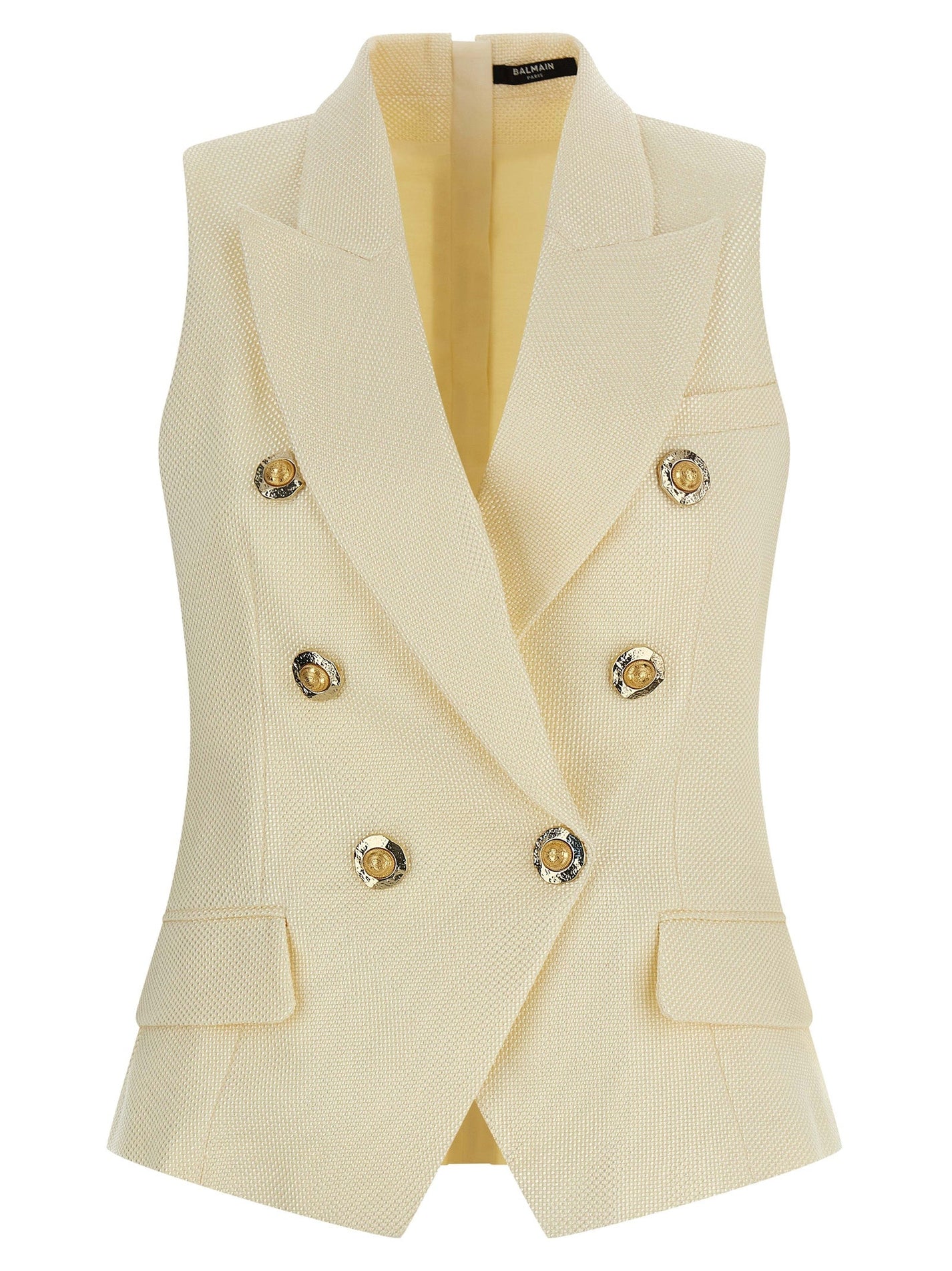BALMAIN - BALMAIN - ’Gold and Gold Coin’ vest - Women’s Outerwear