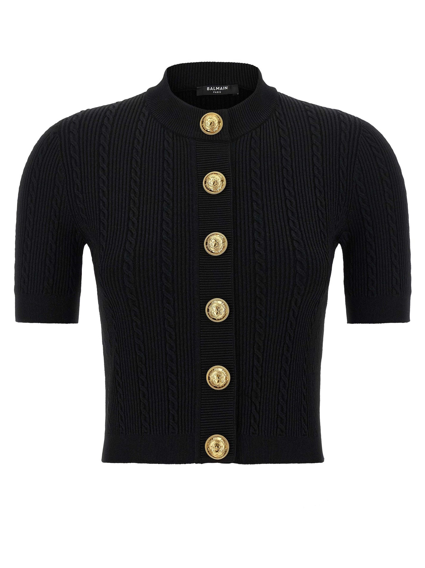BALMAIN - BALMAIN - Short sleeve cardigan - Women’s Knitwear