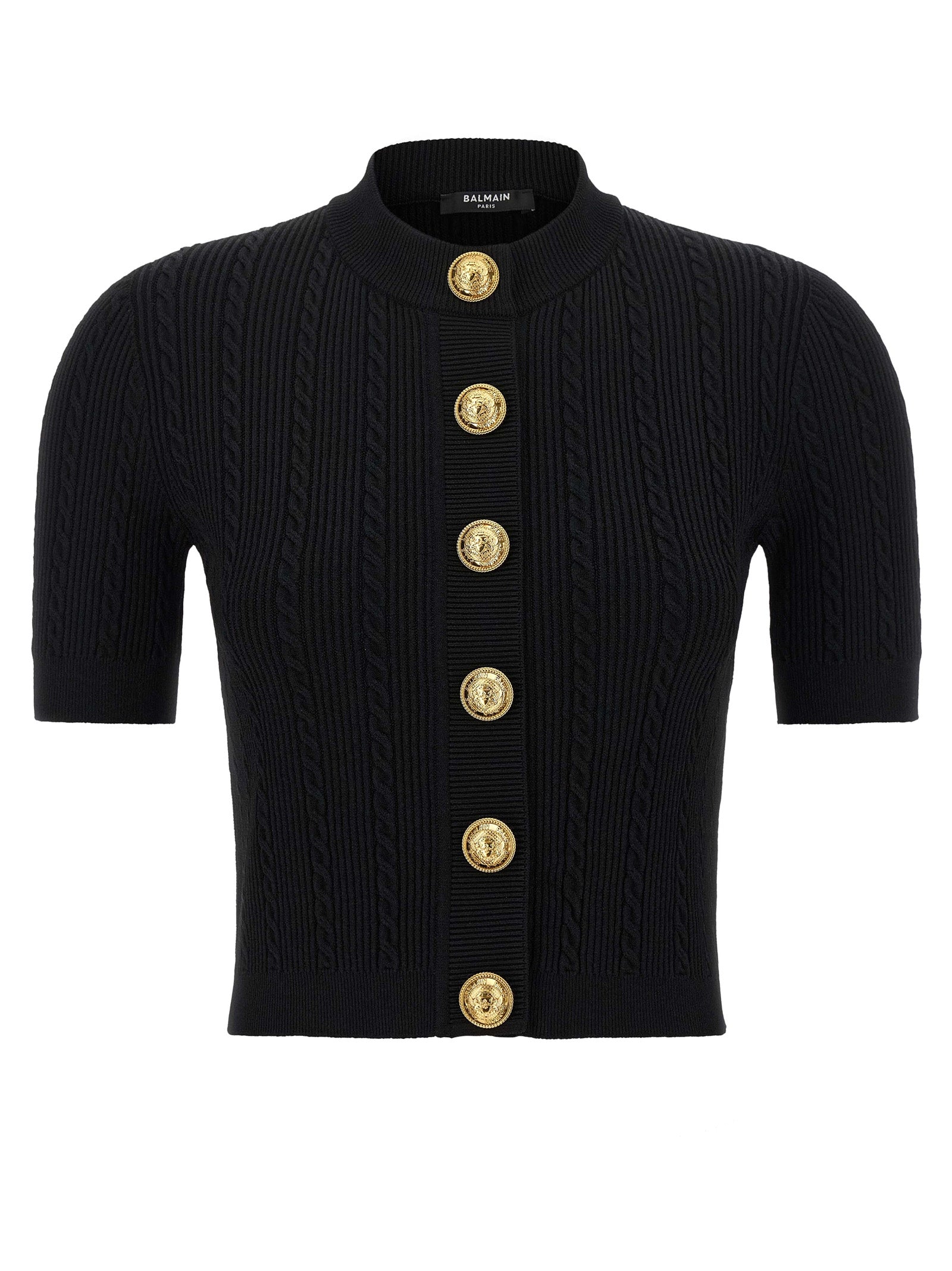 BALMAIN - BALMAIN - Short sleeve cardigan - Women’s Knitwear