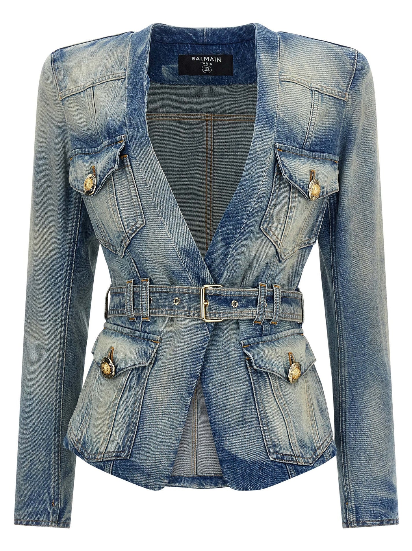 BALMAIN - BALMAIN - Denim blazer - Women’s Clothing