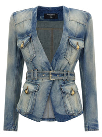 BALMAIN - BALMAIN - Denim blazer - Women’s Clothing