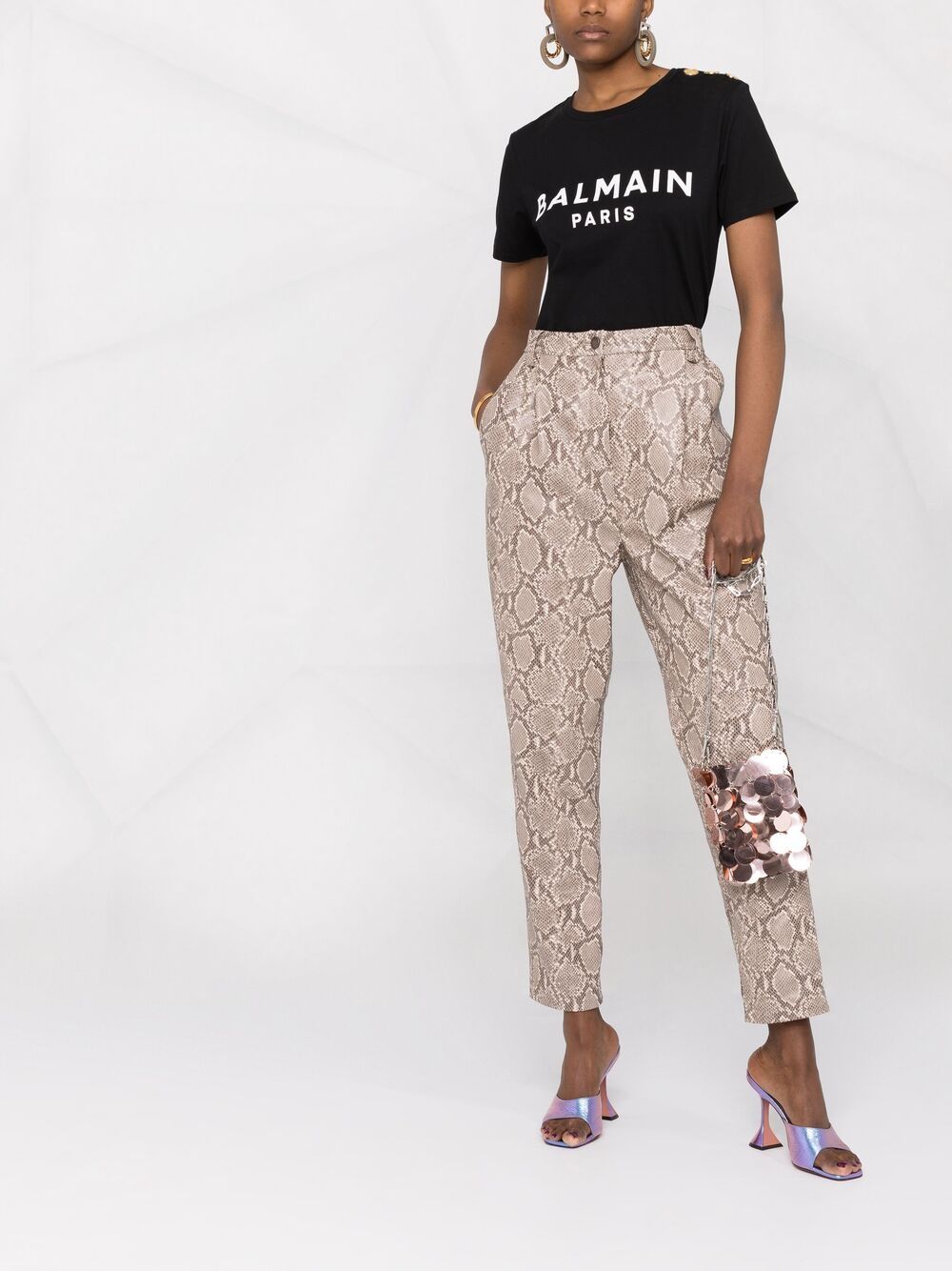 Balmain - Balmain T-shirts and Polos Black - Women’s Clothing