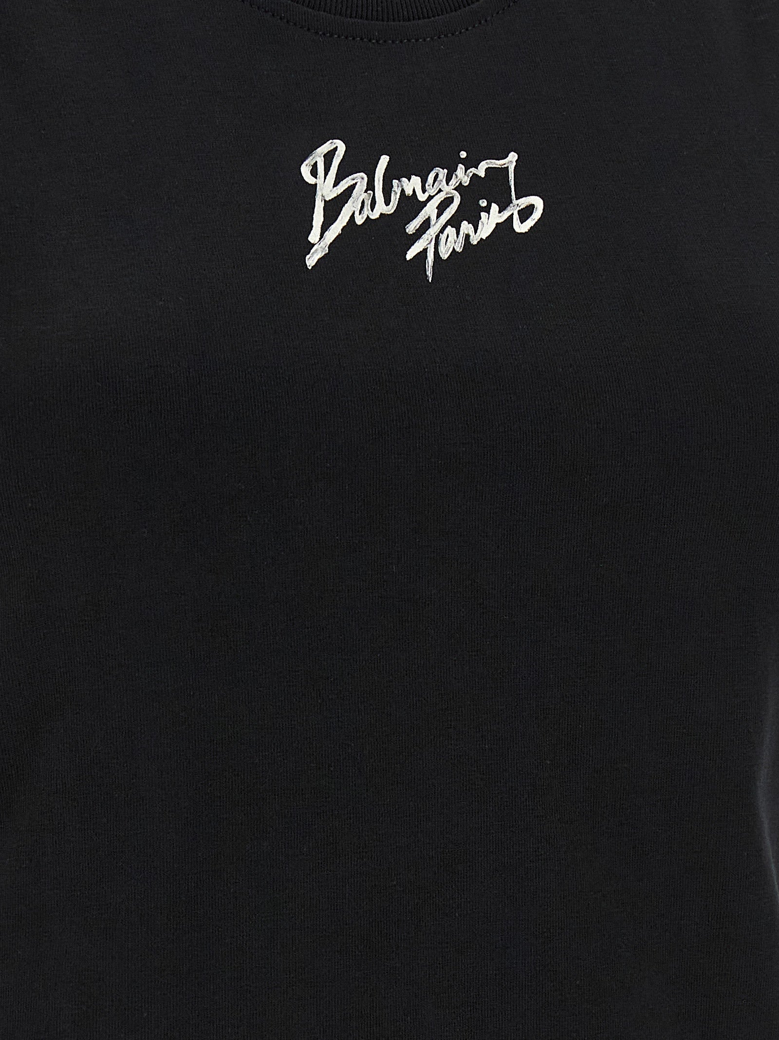 BALMAIN - BALMAIN - ’Balmain Paris’ print top - Woman,Clothing,Tops,