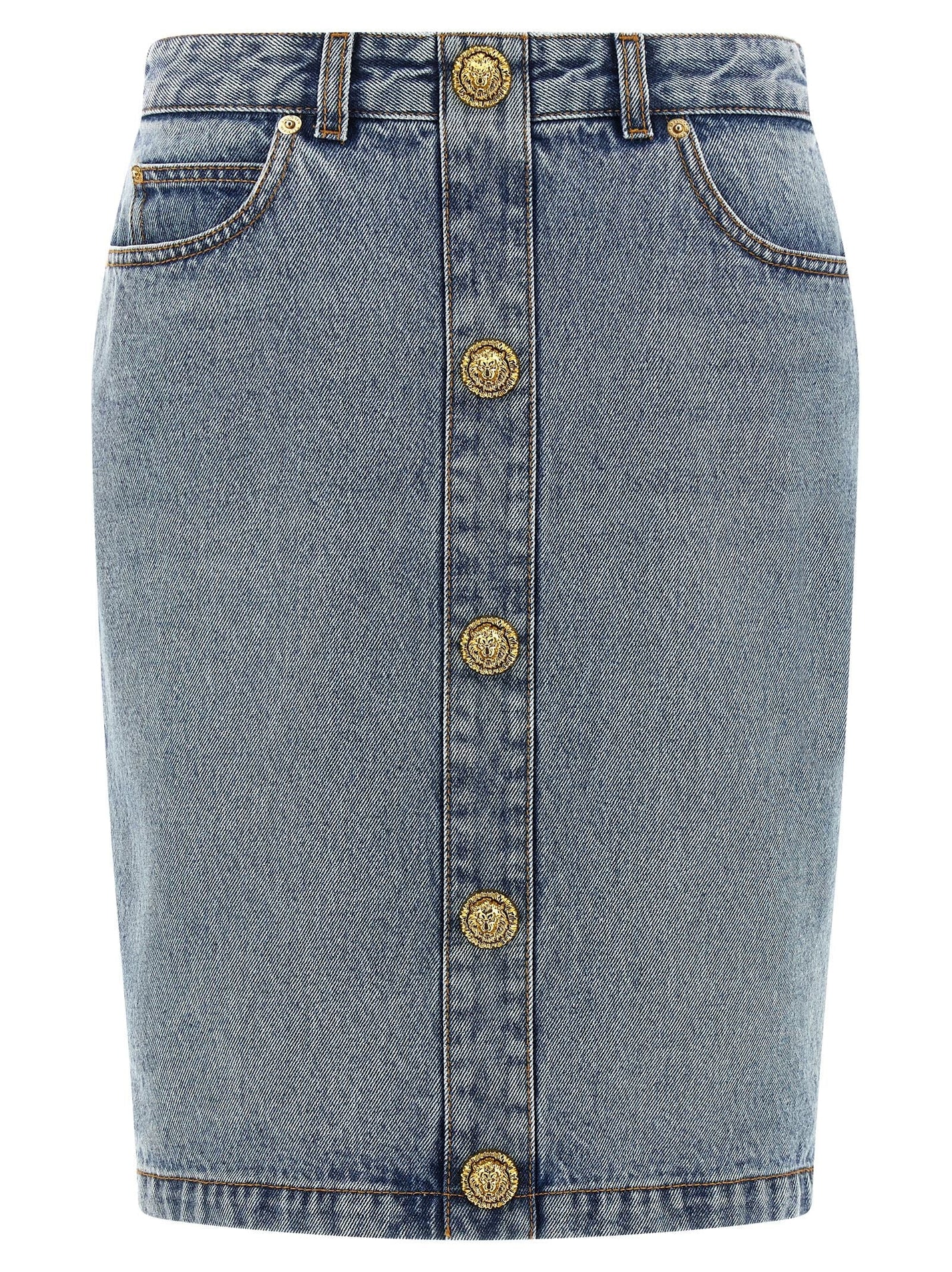 BALMAIN - BALMAIN - Denim skirt - Women’s Bottoms