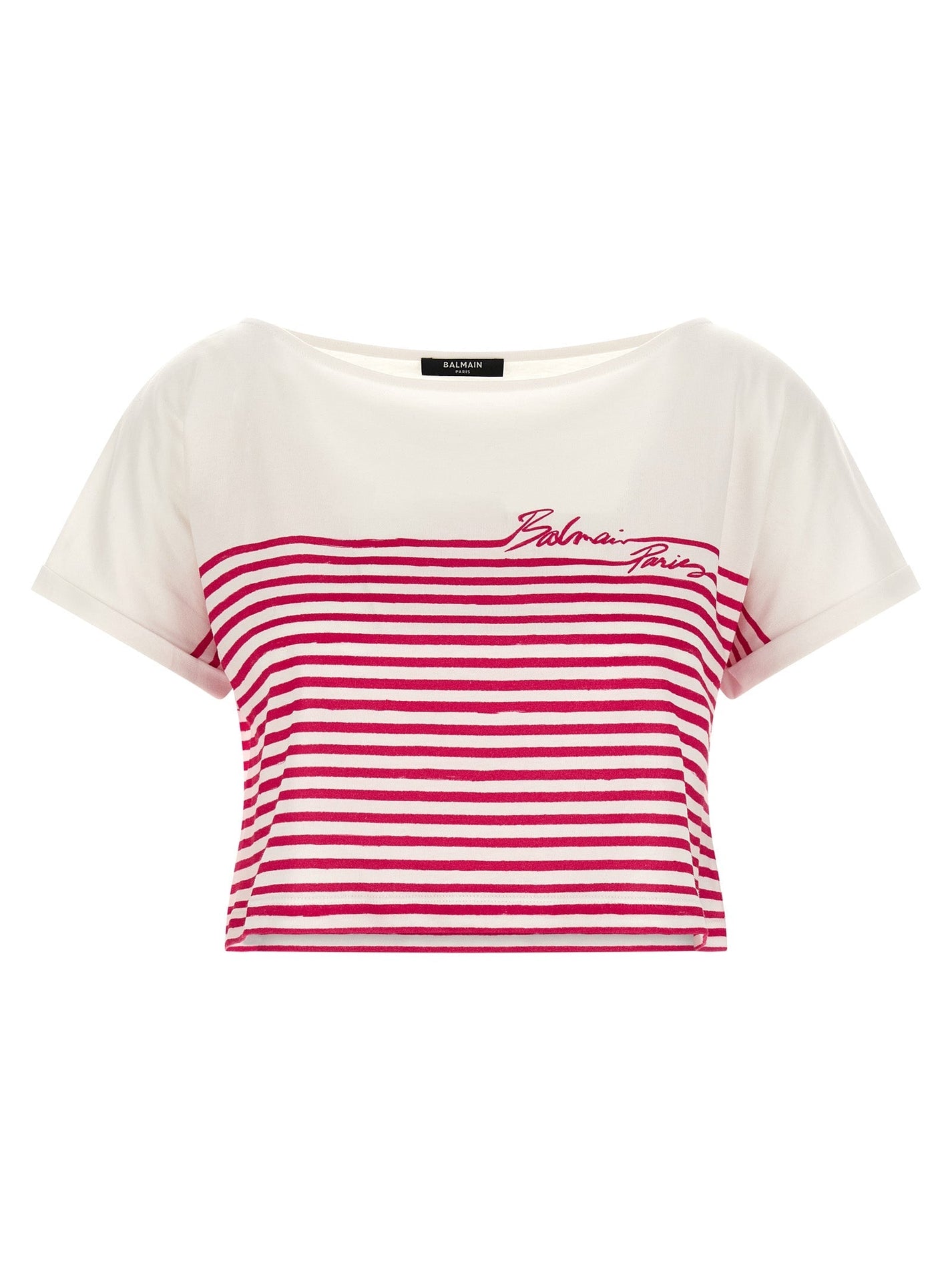 BALMAIN - BALMAIN - ’Marinière’ T-shirt - Women’s Tops