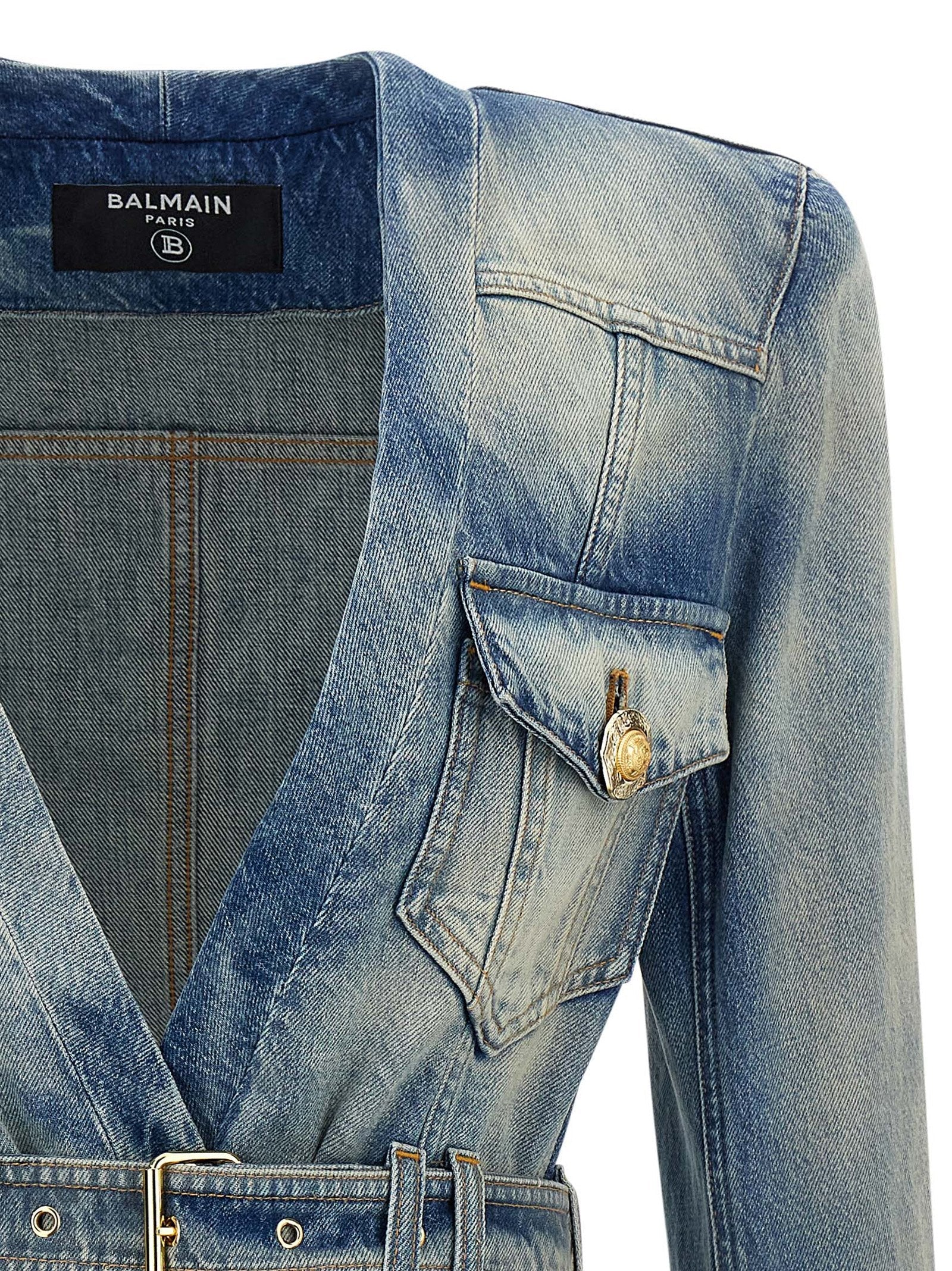 BALMAIN - BALMAIN - Denim blazer - Women’s Clothing
