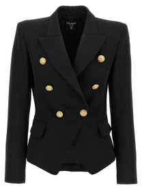 BALMAIN - BALMAIN - Double-breasted blazer - Woman,Clothing,Blazer suits,