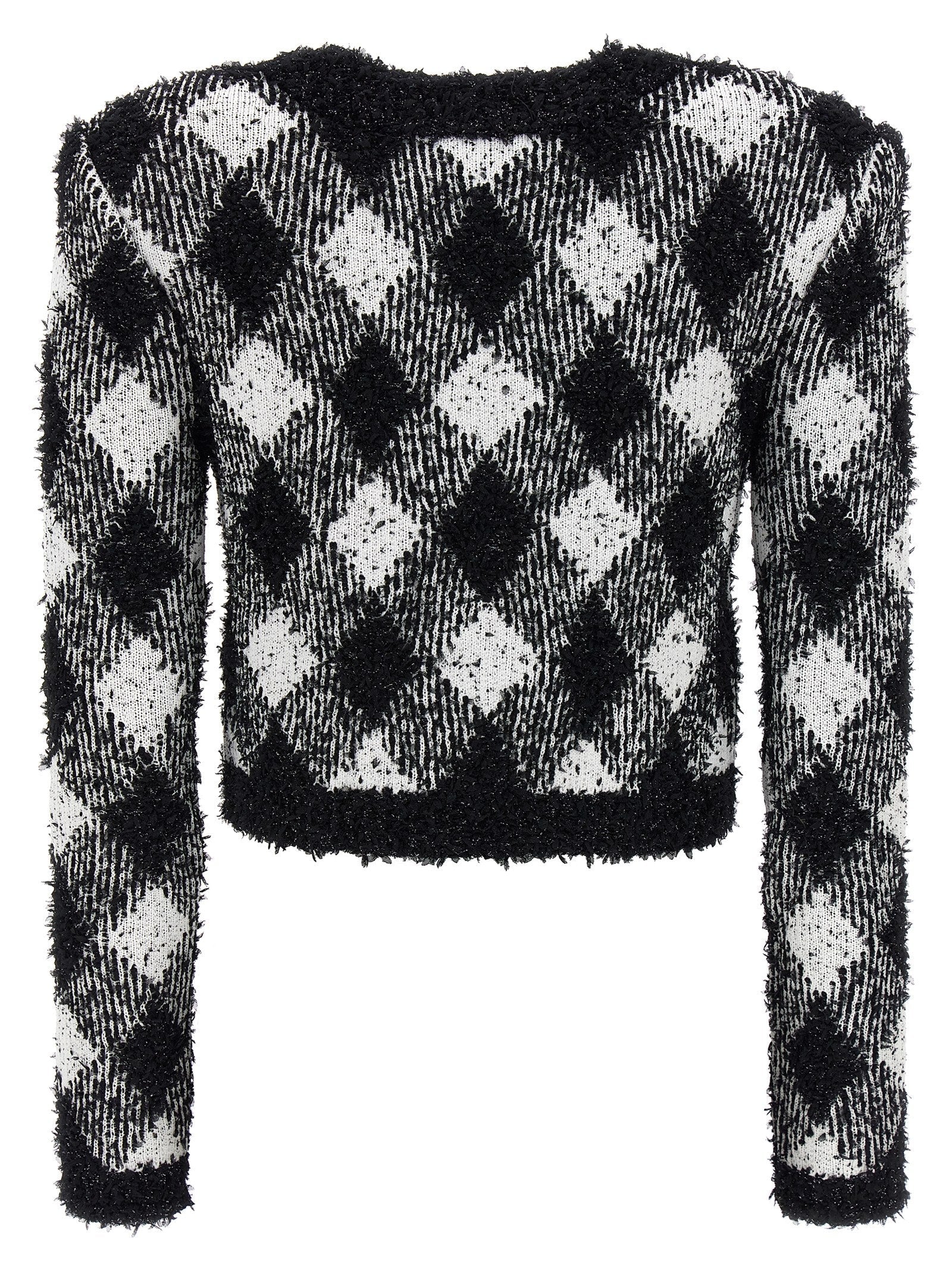 BALMAIN - BALMAIN - Vichy tweed short jacket - Women’s Clothing