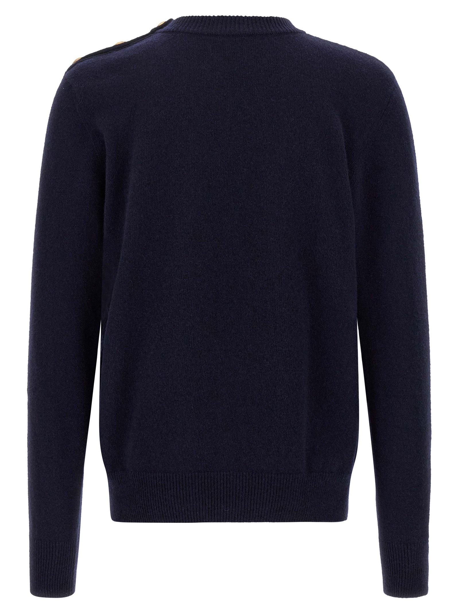 BALMAIN - BALMAIN - ’Leone catena’ button sweater - Men’s Knitwear