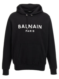 BALMAIN - BALMAIN - Logo print hoodie - Men’s Sweatshirts