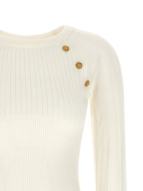BALMAIN - BALMAIN - 3 buttons sweater - Women’s Knitwear