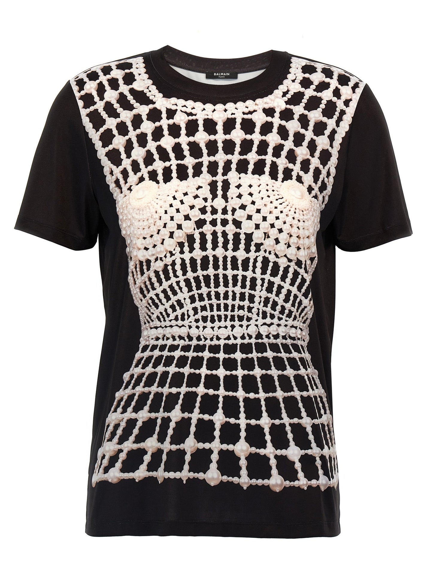 BALMAIN - BALMAIN - Trompe l’oeil t-shirt - Women’s Tops