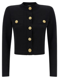 BALMAIN - BALMAIN - Cropped cardigan - Women’s Knitwear