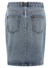 BALMAIN - BALMAIN - Denim skirt - Women’s Bottoms