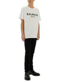 Balmain - Balmain T Shirt With Logo - Men’s Tops