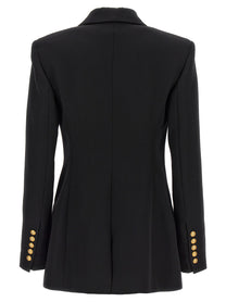 BALMAIN - BALMAIN - Logo button double-breasted blazer - Women’s Clothing