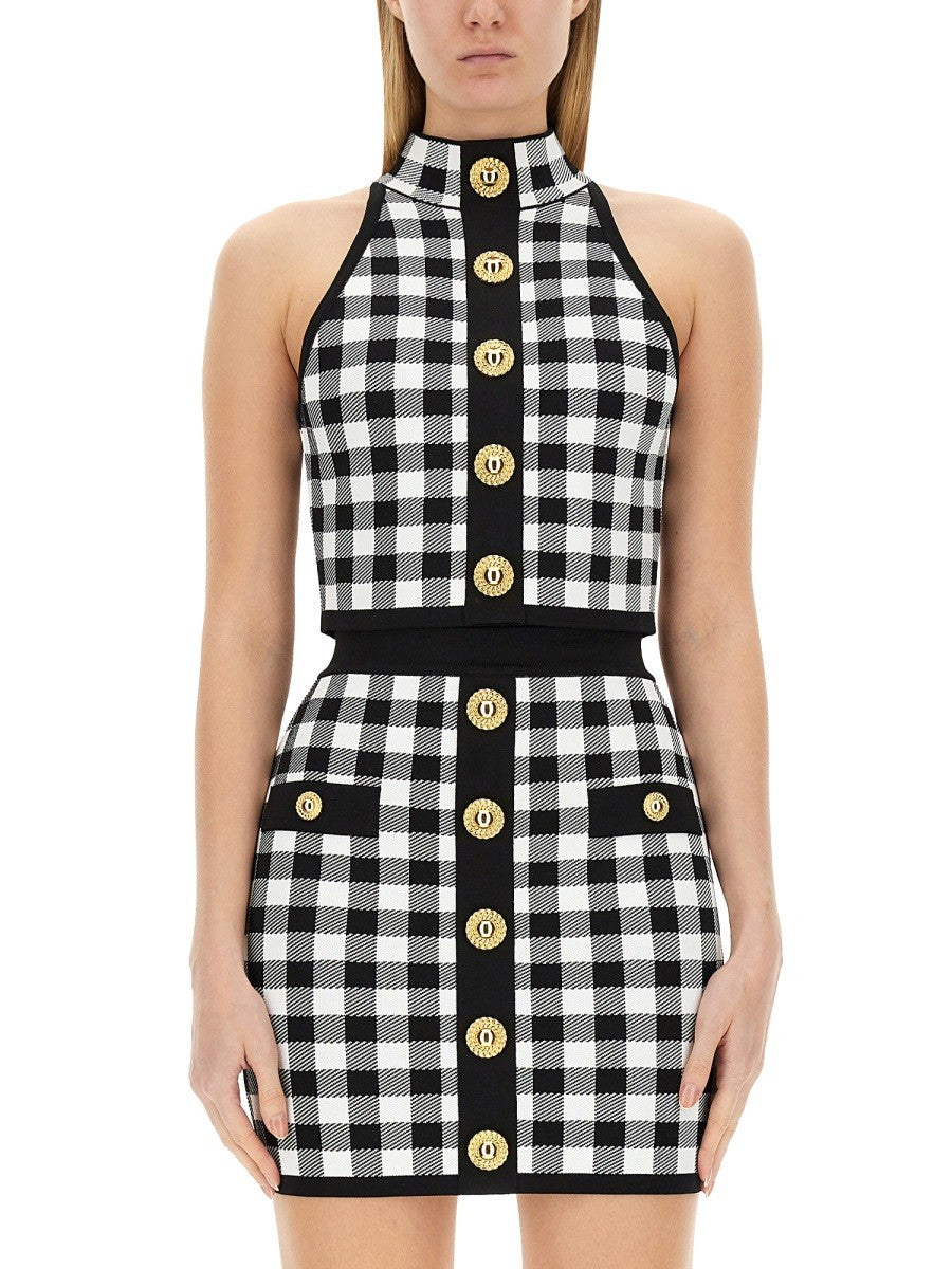 Balmain - Balmain Top With Buttons - Woman-&gt;Clothing-&gt;Tops