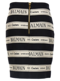 BALMAIN - BALMAIN - ’Nastro Balmain’ skirt - Women’s Clothing