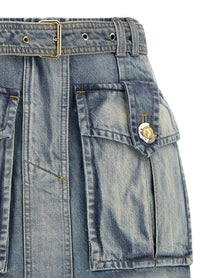 BALMAIN - BALMAIN - Cargo pocket skirt - Women’s Bottoms