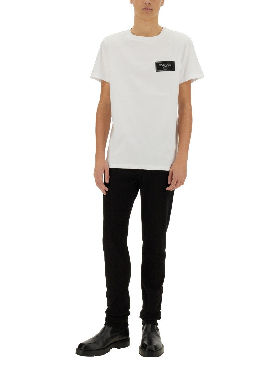 Balmain - Balmain T Shirt With Logo - Men’s Tops