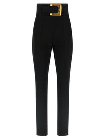 BALMAIN - BALMAIN - Belted pants - Women’s Pants