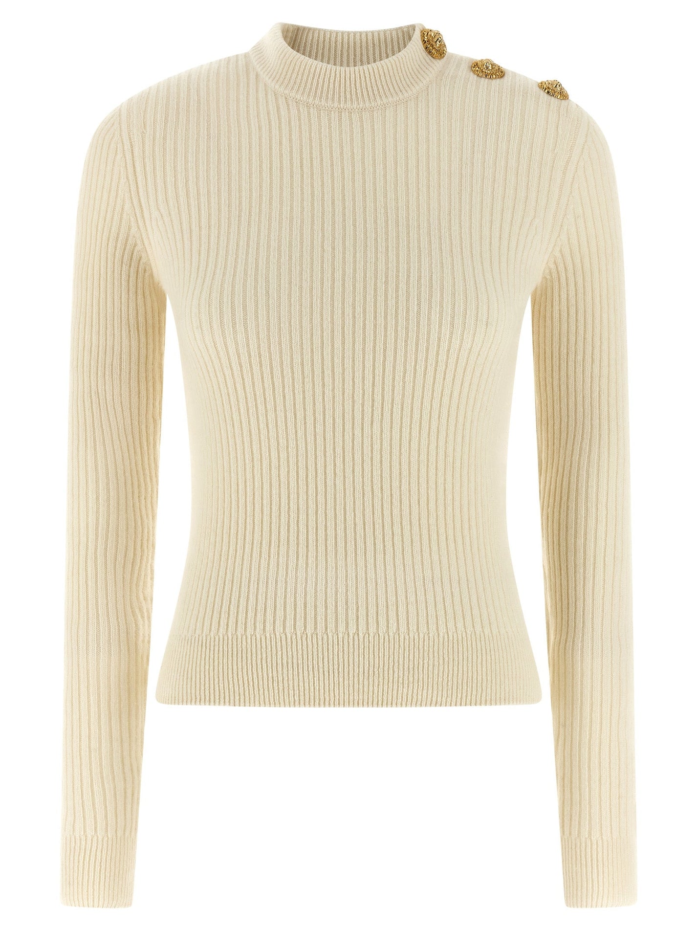 BALMAIN - BALMAIN - Ribbed sweater - Women’s Knitwear