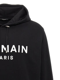 BALMAIN - BALMAIN - Logo print hoodie - Men’s Sweatshirts