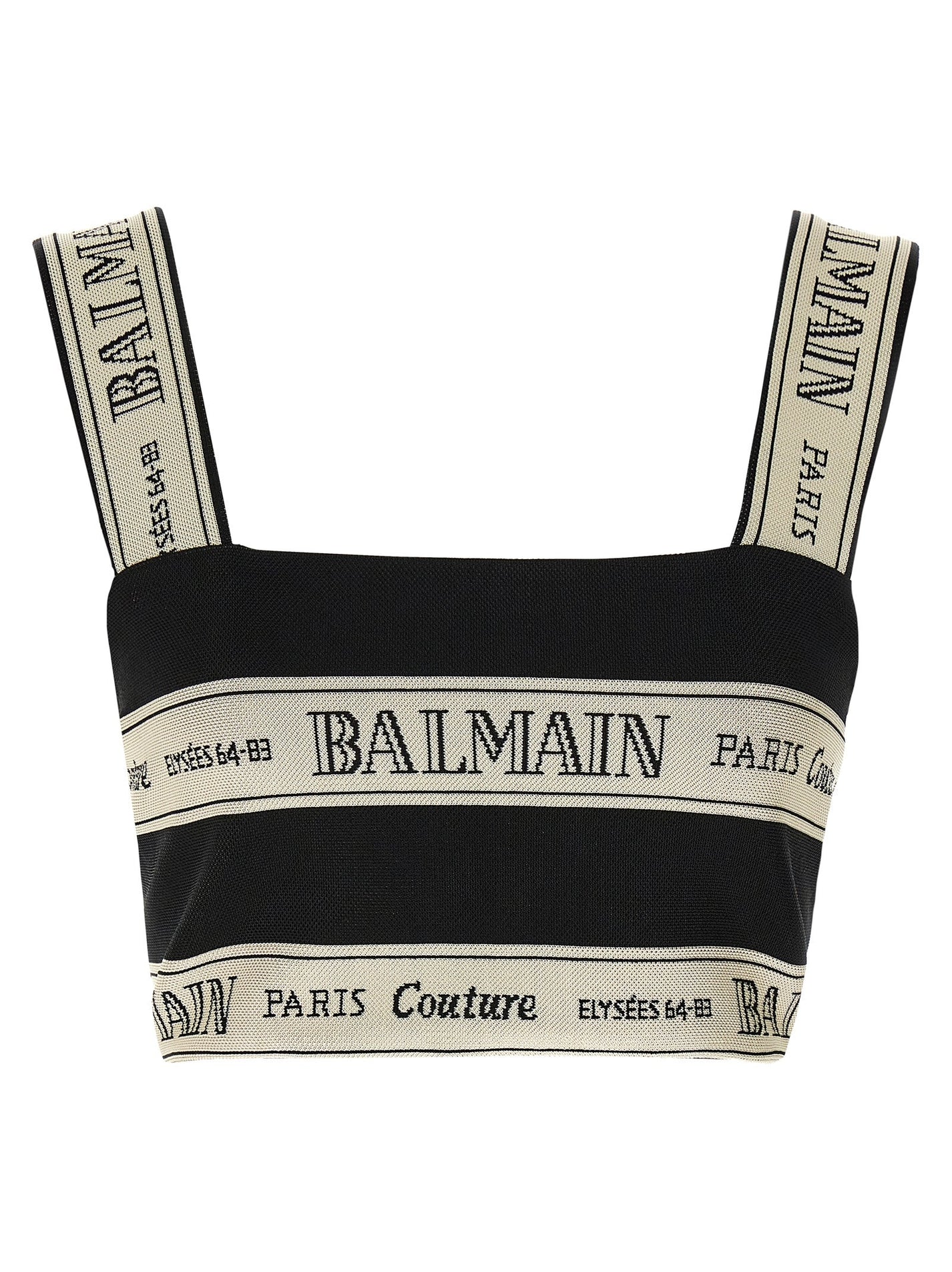BALMAIN - BALMAIN - ’Nastro Balmain’ top - Women’s Tops