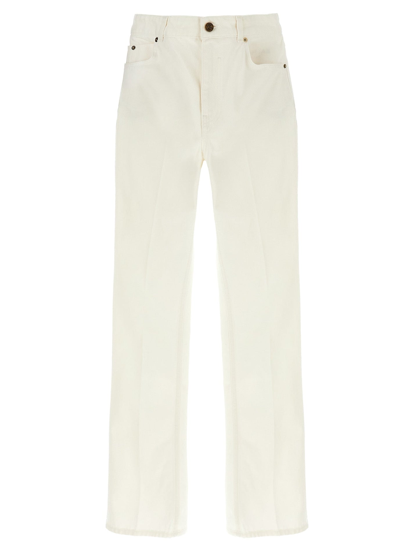 BALMAIN - BALMAIN - Embroidery jeans - Women’s Bottoms