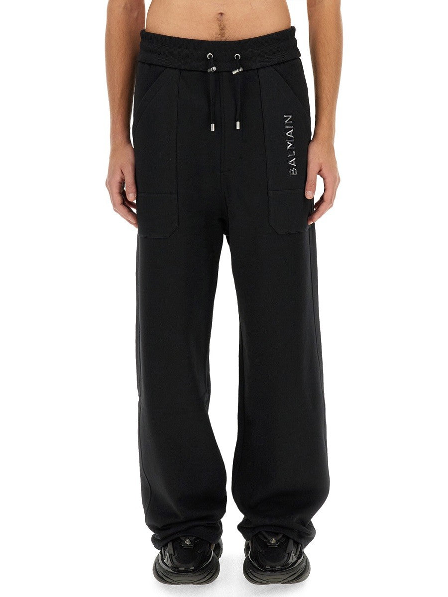 Balmain - Balmain Jogging Pants With Logo - Men’s Pants