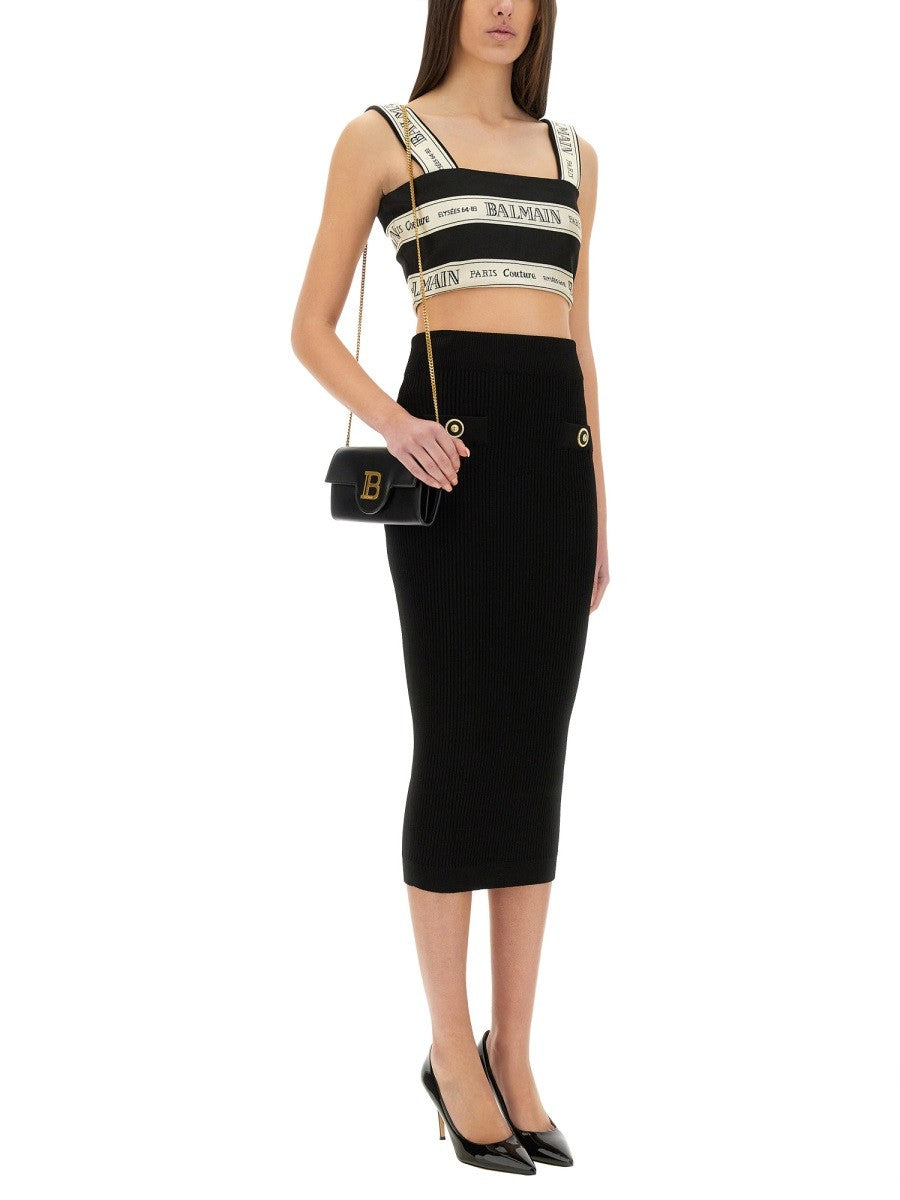 Balmain - Balmain Top Short - Woman-&gt;Clothing-&gt;Tops