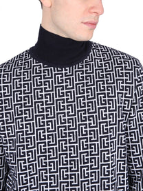 Balmain - Balmain Monogram Logo Shirt - Men’s Knitwear