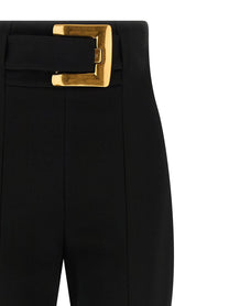 BALMAIN - BALMAIN - Belted pants - Women’s Pants