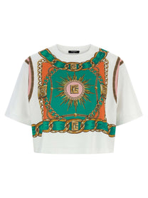 Balmain Balmain Foulard Print Shirt Gold