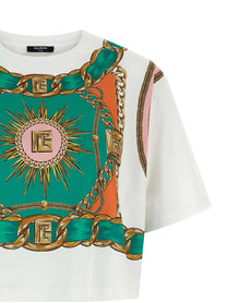 Balmain Balmain Foulard Print Shirt Gold