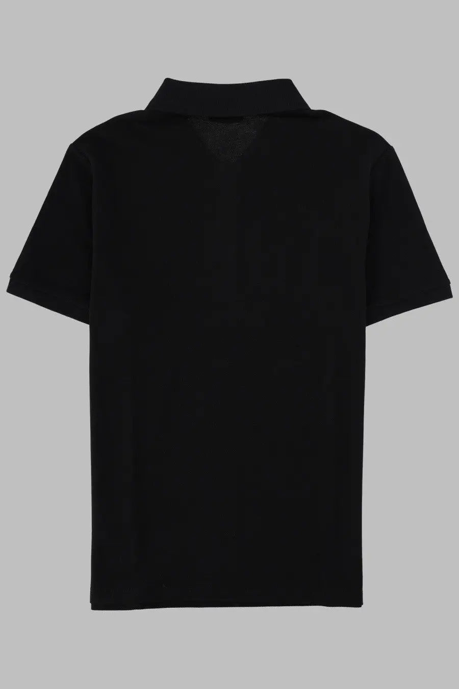 Balmain men’s classic black short-sleeved polo shirt with classic collar and ribbed cuffs made from cotton
