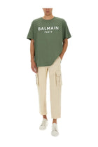 Balmain Men's Cotton Cargo Pants Beige, view 2