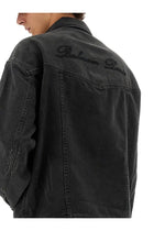 Balmain Men's Denim Jacket Black, view 4