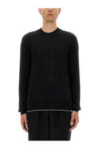 Balmain Men's Silk and Cotton Knit Black