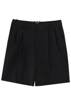 Balmain Men's Wool Tailored Shorts Black