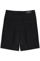 Balmain Men's Wool Tailored Shorts Black, view 3