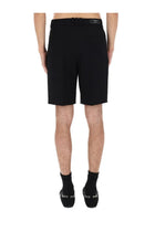 Balmain Men's Wool Tailored Shorts Black, view 5