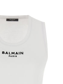 Balmain Balmain Paris Tank Top White