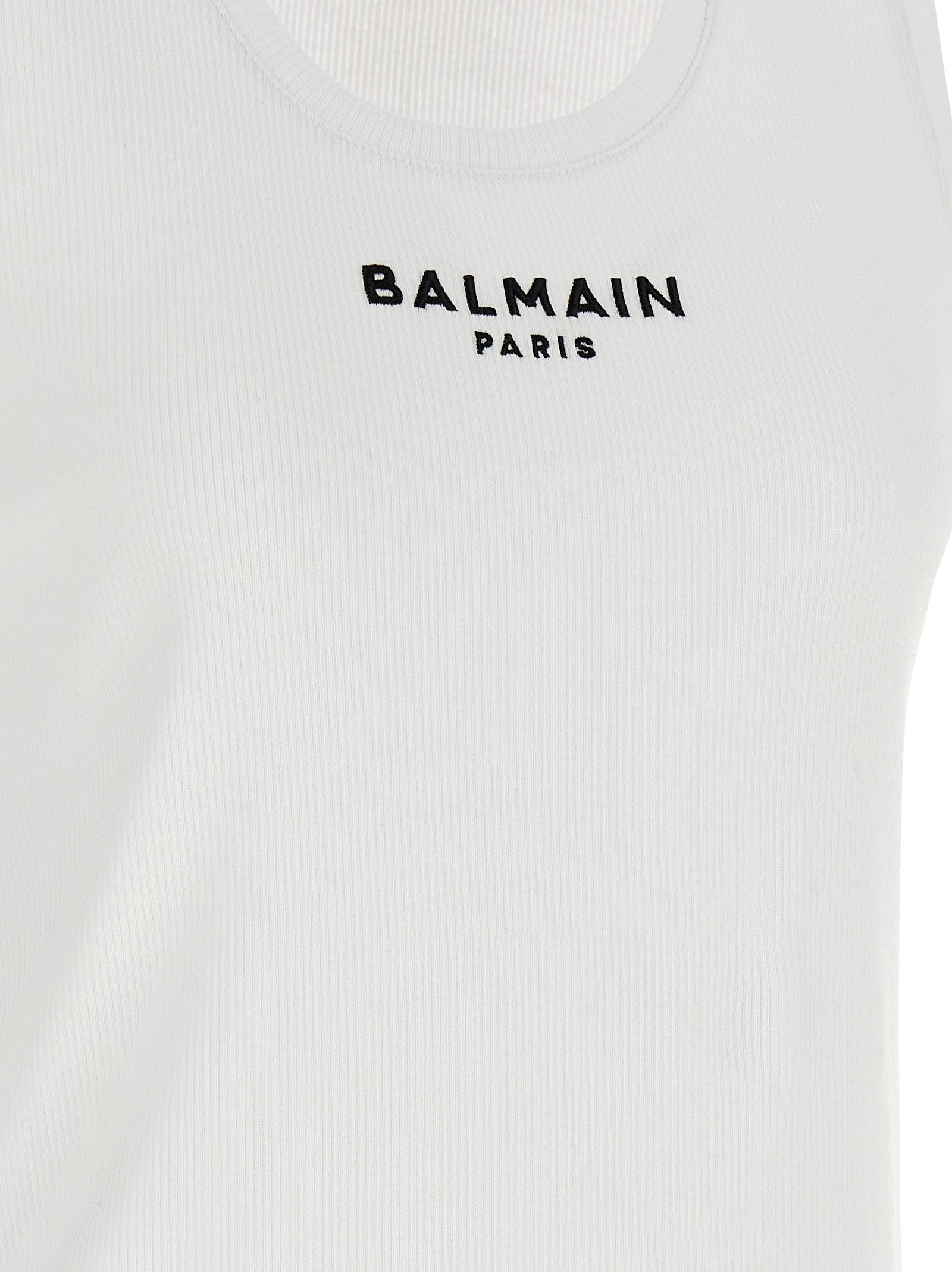 Balmain Balmain Paris Tank Top White