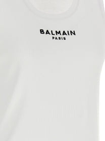 Balmain Balmain Paris Tank Top White
